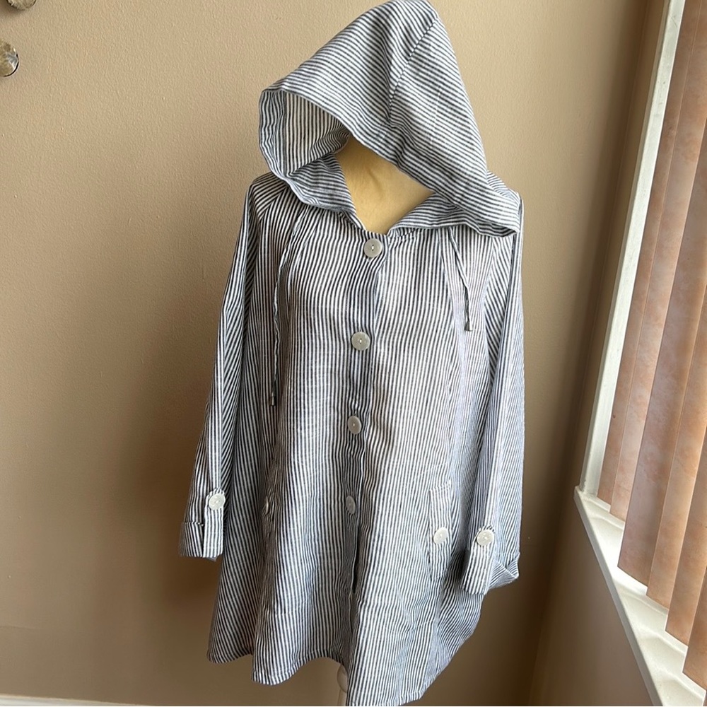 Jones New York Womens Shirt Jacket Plus Sz Raglan Sleeve Trapeze style New - Picture 3 of 3